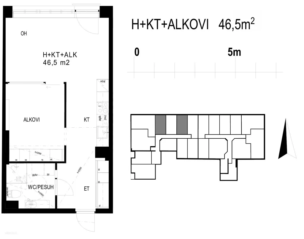 Planimetria - Modernised Apartment with Sauna in Tampere