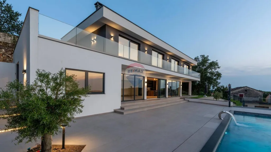 Piscine - Luxury Villa with Infinity Pool in Vižinada