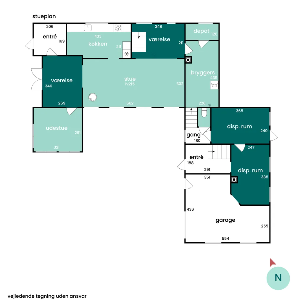 Floor Plan - Charming Villa with Central Location in Aakirkeby
