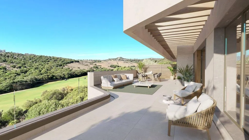 Terrasse - Luxury Apartment with Pool in La Línea de la Concepción