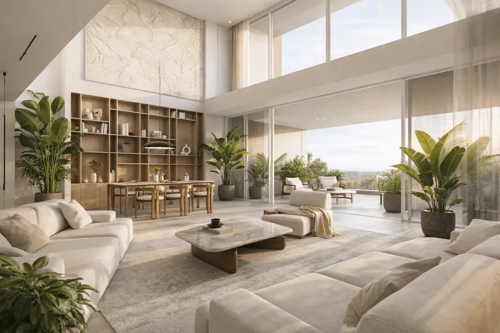Soggiorno - Modern Penthouse with Pool in Glyfada