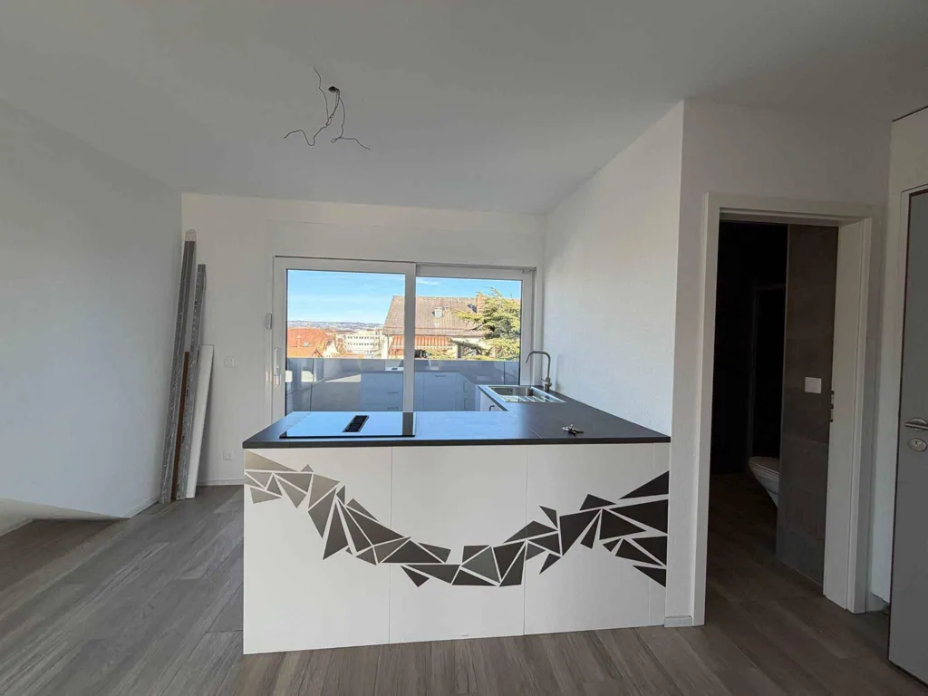 Köök - Commercial Space with Balcony in Morges