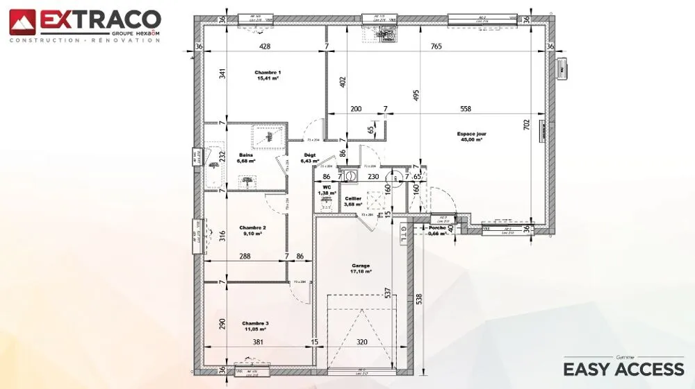 Plaan - Buildable House with Garden in Manneville-sur-Ris