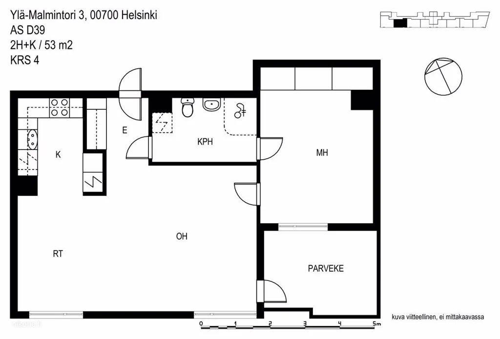 Plaan - Modern Flat with Balcony in Malmi, Helsinki
