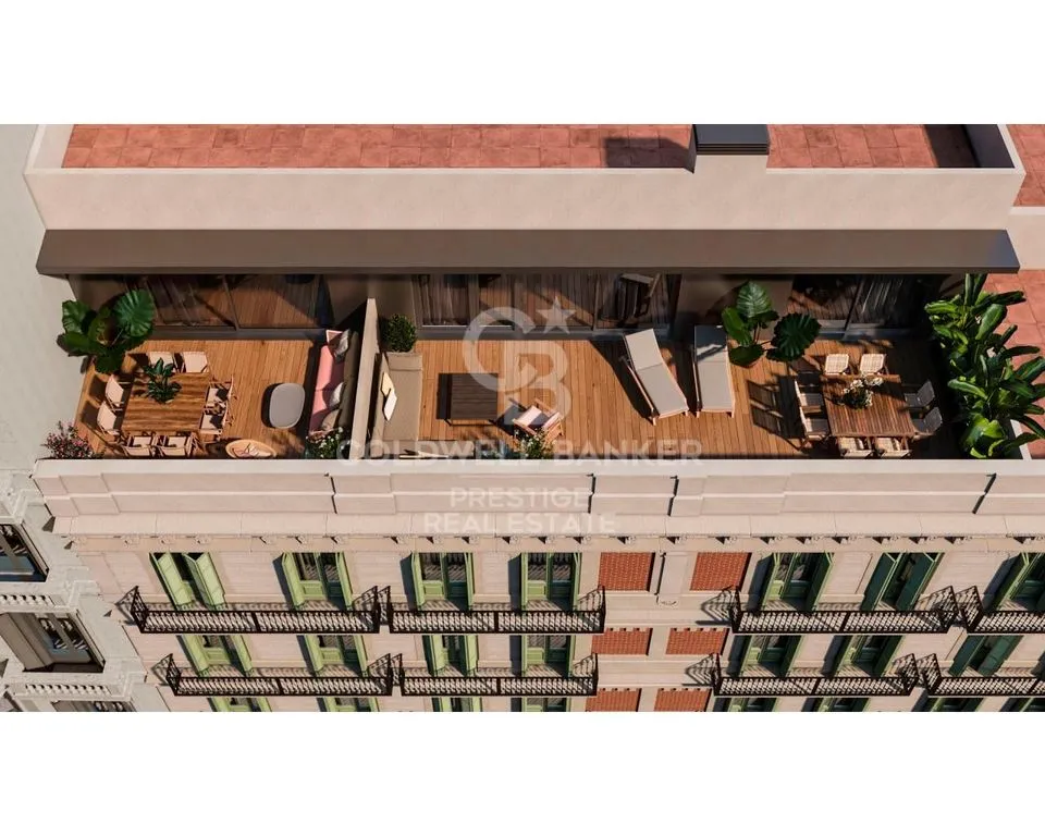 Vue aérienne - New Apartment with Lift in Eixample