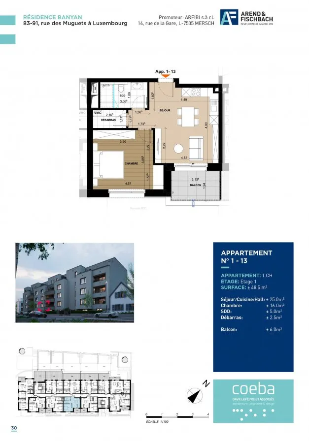 Apartment with Balcony in Luxembourg-Weimershof
