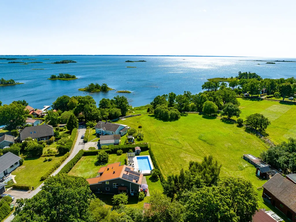 Vue aérienne - Architectural Villa with Sea View in Kalmar