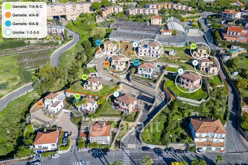 Vista aerea - Villa with Balcony in Ospedaletti