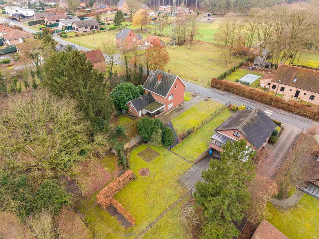 Vue aérienne - Maison à Renover avec Jardin à Genk