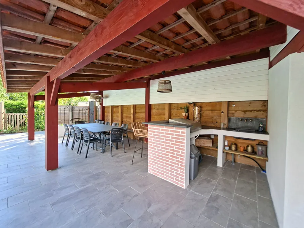 Terrass - Charmant House with Pool in Linxe