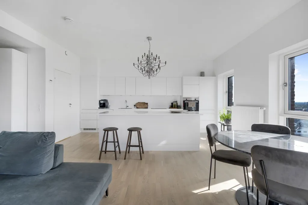 Séjour - 3-Bed Apartment with Balcony in Taffeltårnet