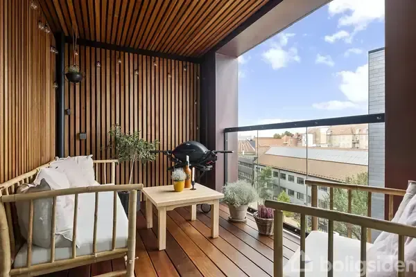 Balcon - Apartment with City View in Odense Centre