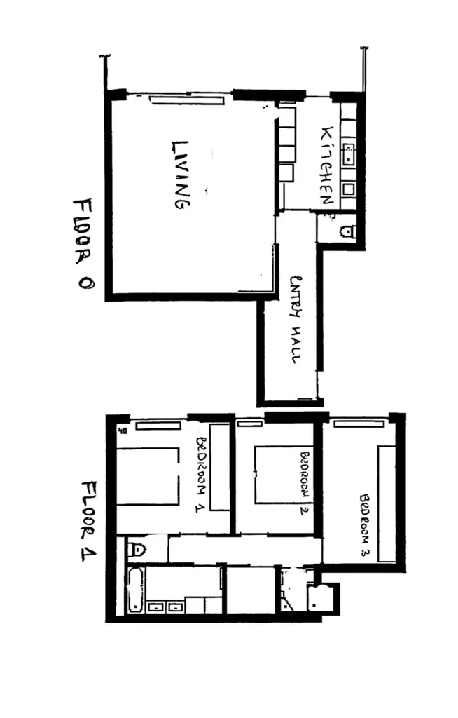 Plaan - Duplex with Garden in Woluwe-St-Lambert