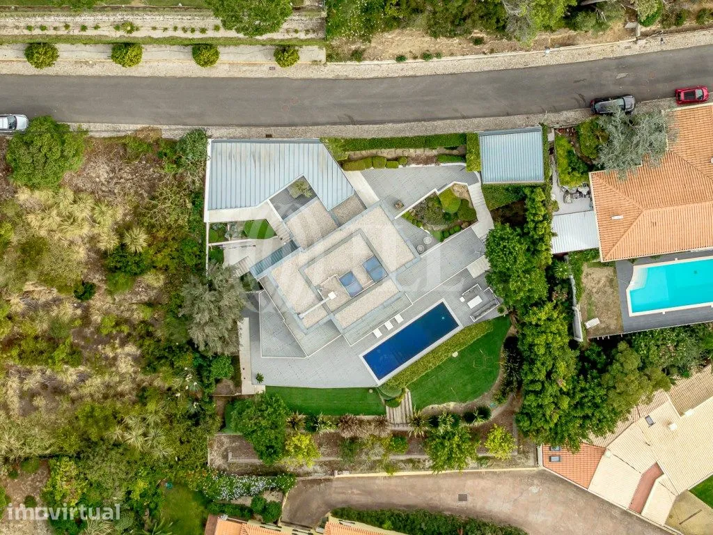 Vue aérienne - Contemporary Villa with Pool in Estoril, Cascais
