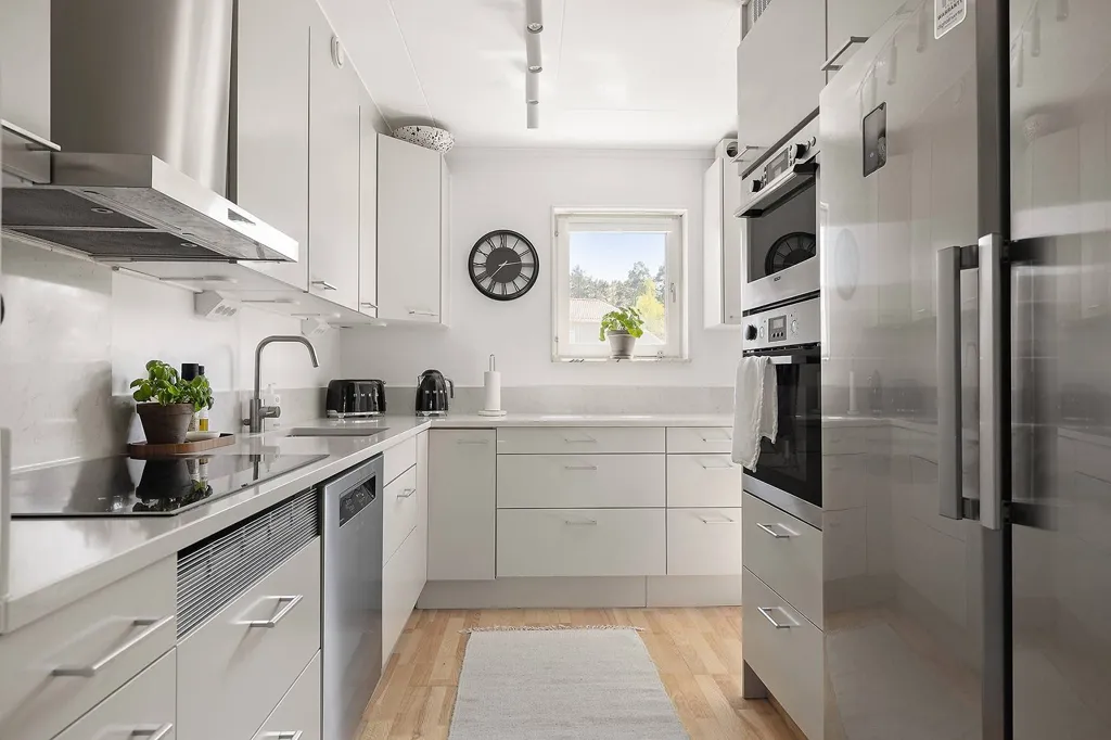 Kitchen - Renovated Apartment with Balcony in Kungsbacka