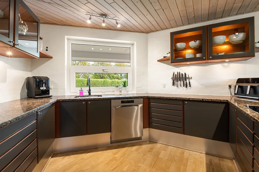 Cucina - Fenced Villa with Garden in Kibæk
