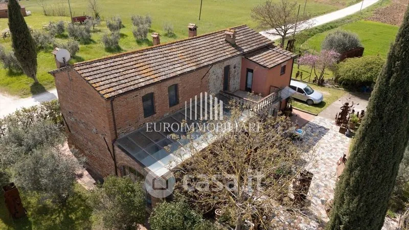 Vue aérienne - Rustic Casale with Pool in Castiglione del Lago