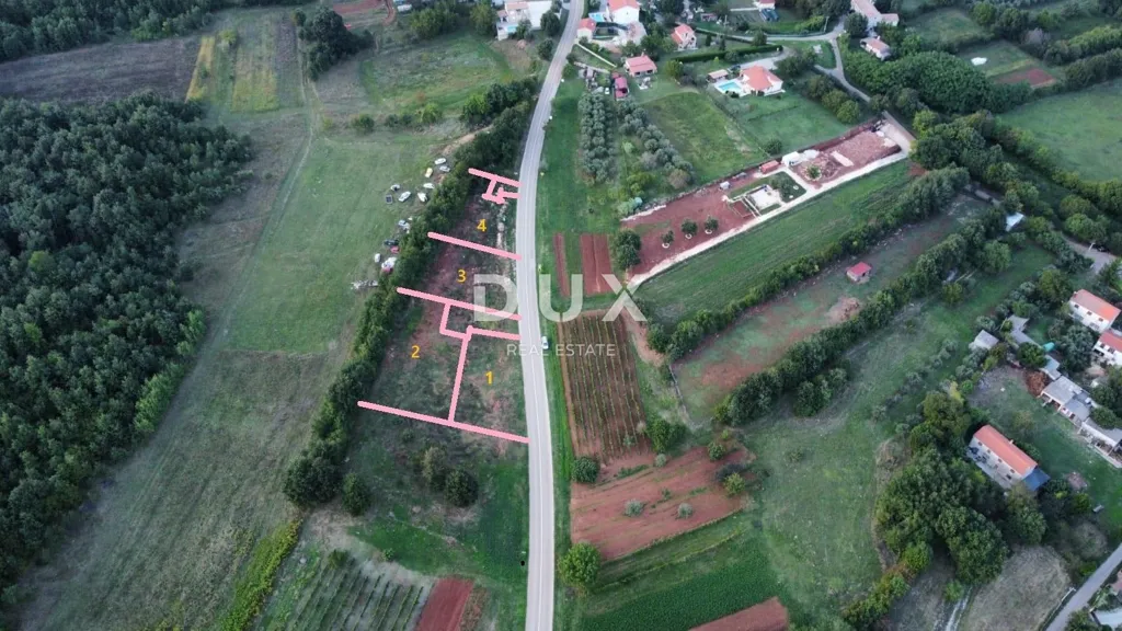 Aerial - Building Plot with Sea View in Barban, Istra