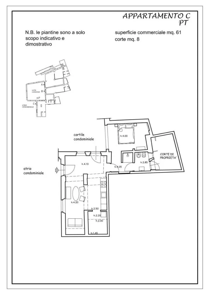Plan - Luxury Flat in Historic Palazzo, Florence