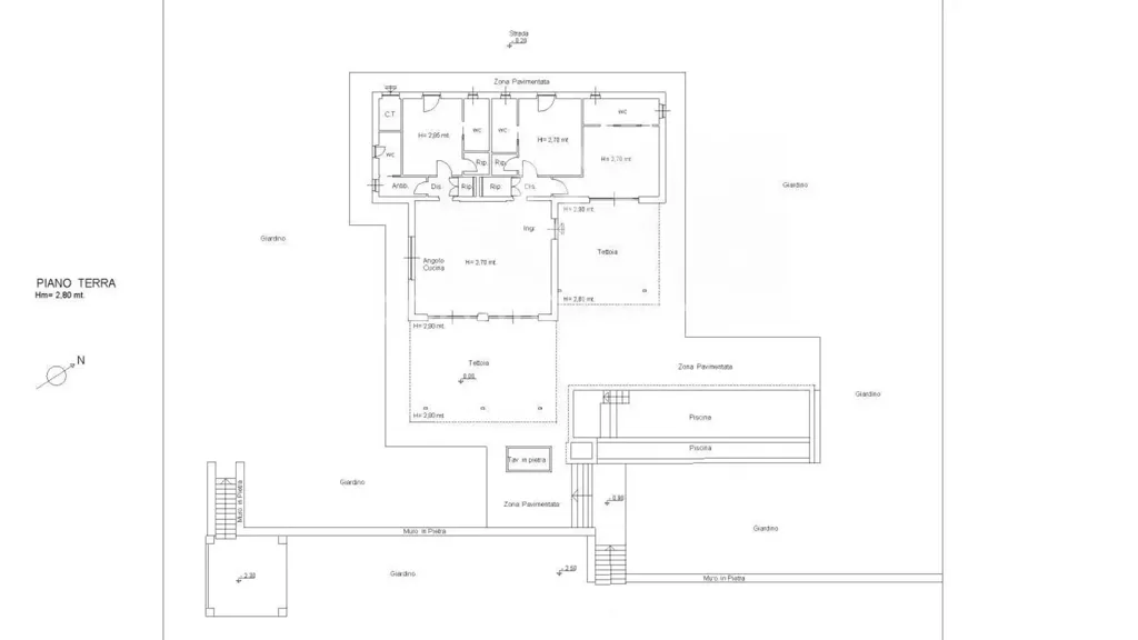 Plan - Contemporary Villa with Sea View in Pisticci