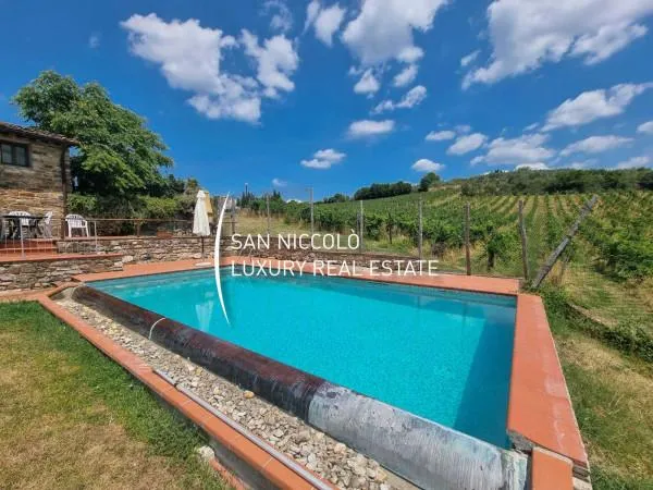 Piscina - Colonica con piscina a Greve in Chianti