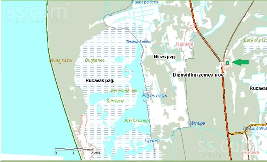 2-toaline maja asukohas Liepāja un raj.