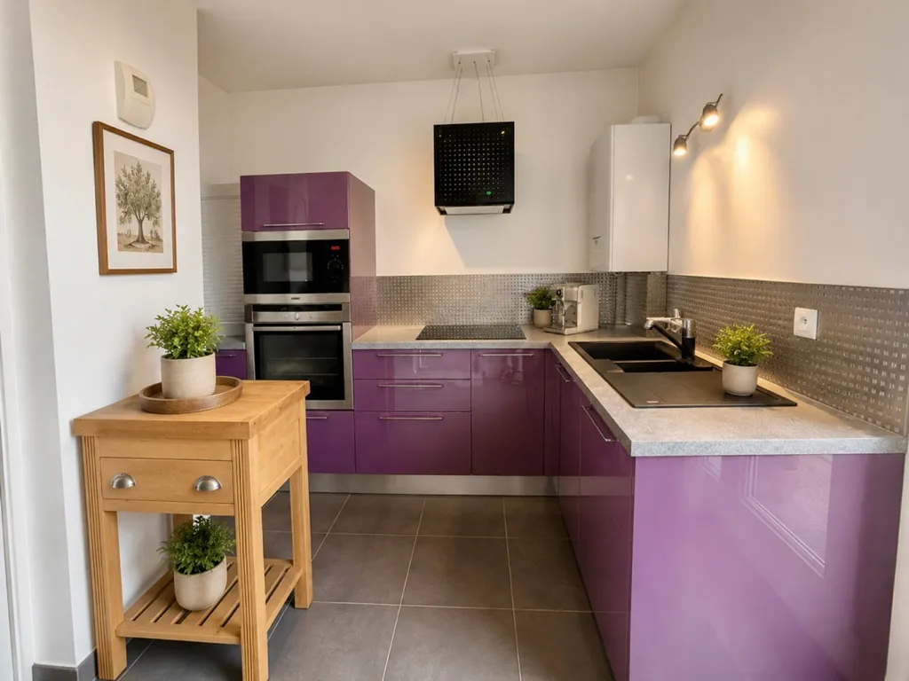Cuisine - Appartement Viager Occupé avec Balcon Sud-Ouest à Saint-