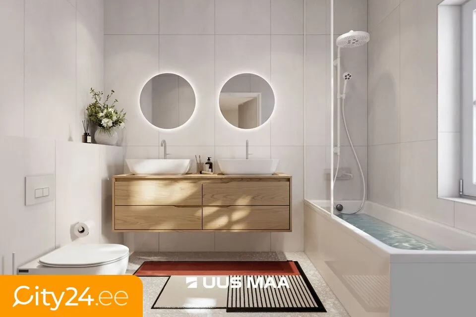 Salles de bain - New Apartment with Geothermal Heating in Kiili