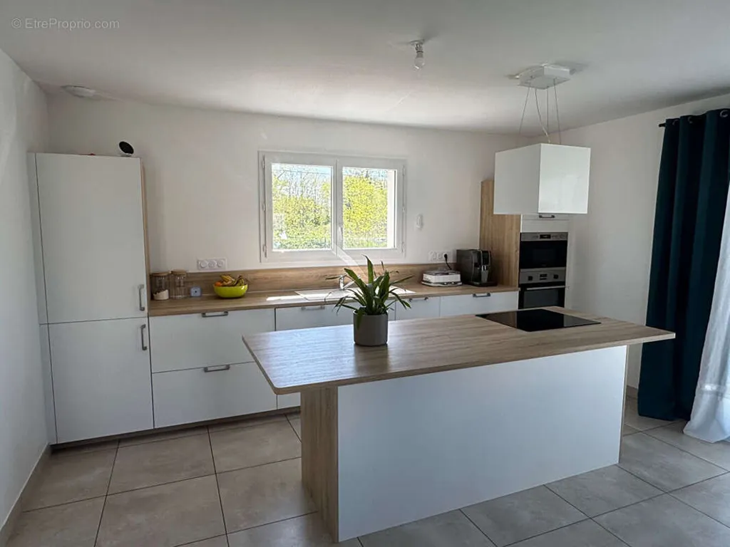 Cuisine - Maison Contemporaine avec Jardin à Hostens