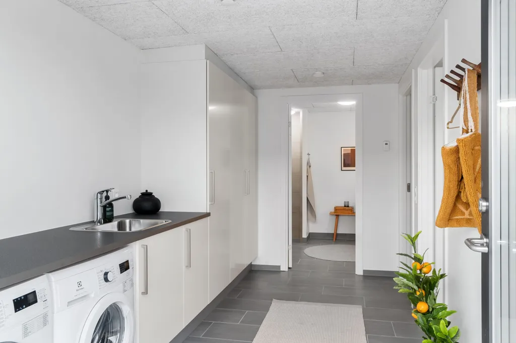 Buanderie - 2-5 Bedroom Flats with Balcony in Silkeborg