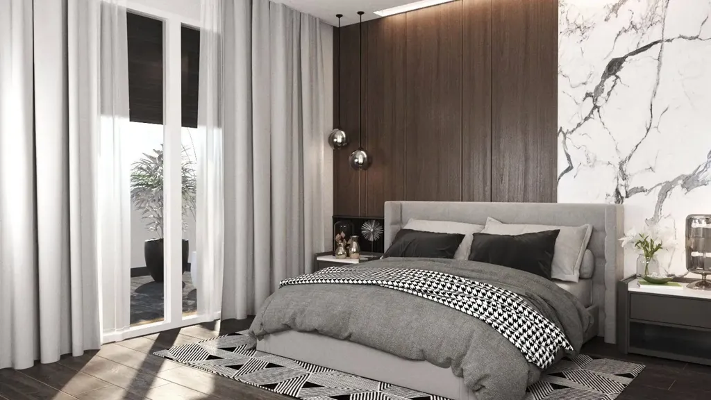 Chambres - Energy-Efficient Duplex with Terrace in Cantù