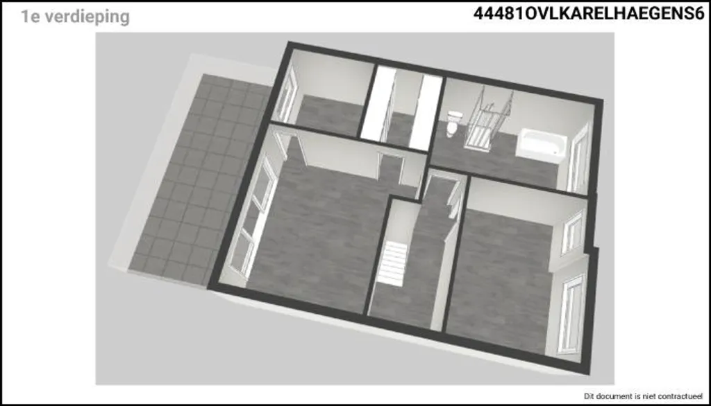 Plaan - Spacious House with Terrace in Zele