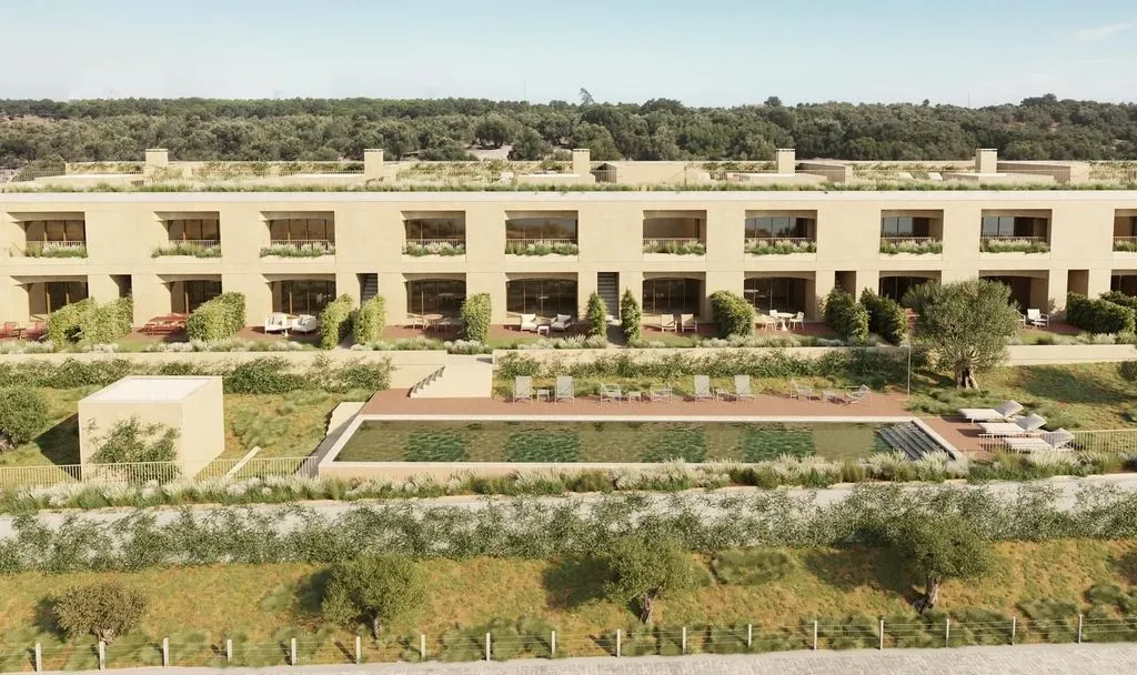Vue aérienne - New 2-Bed Flat with Pool in Alcácer do Sal