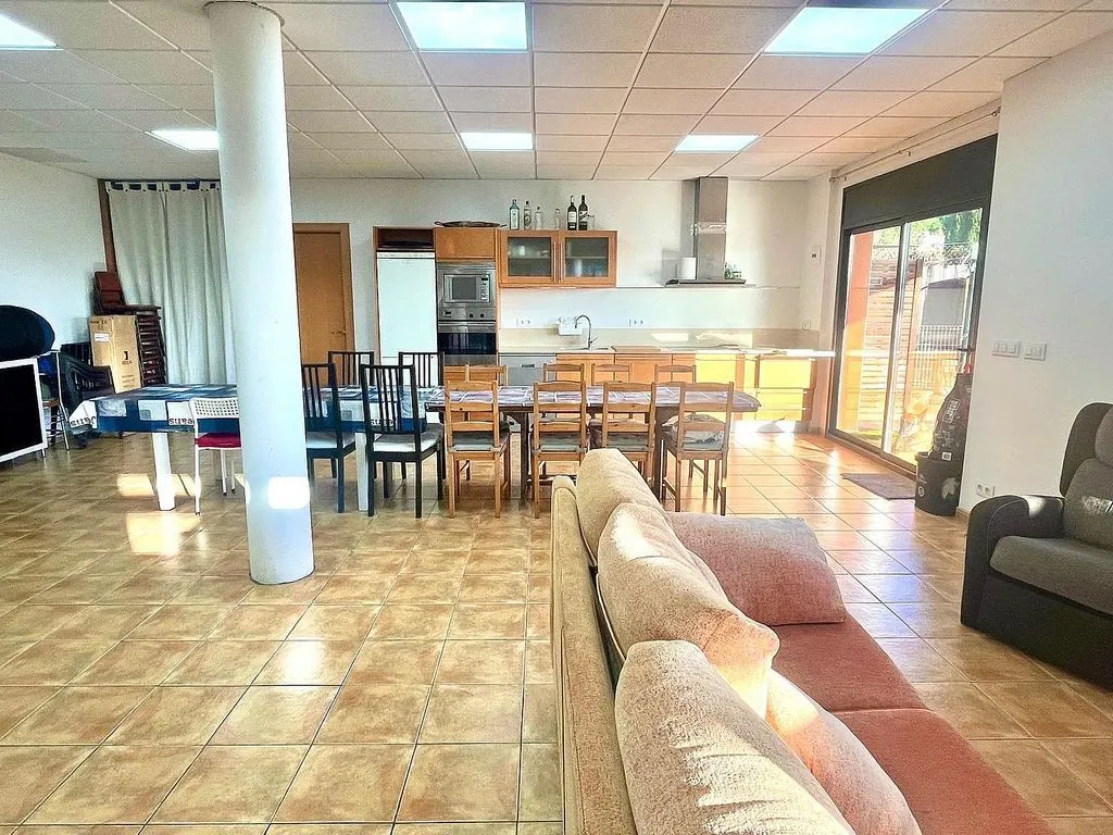 Living Room - Chalet with Private Pool in Lloret de Mar