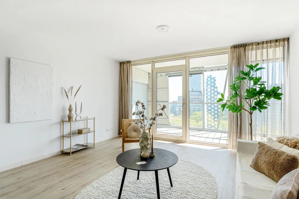 Séjour - Galerie Flat with Skyline View in Rotterdam