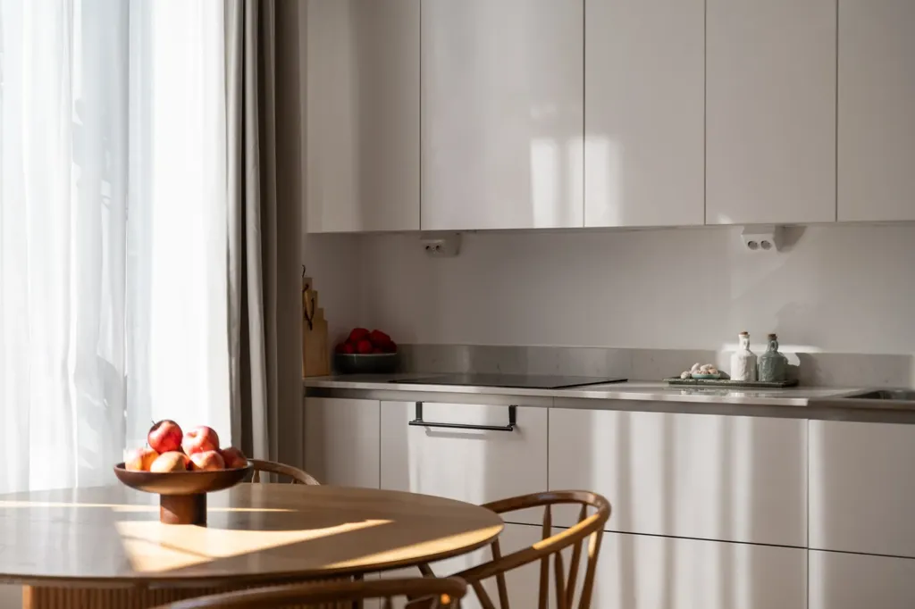Köök - Apartment with Balcony in Täby Park