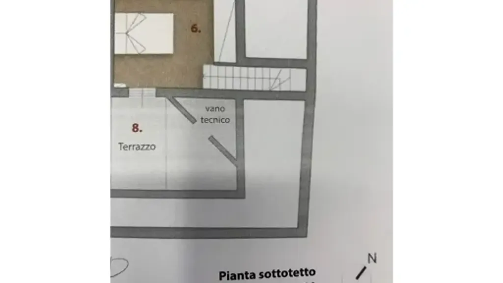 Plan - Triplex with Terrace in Empoli Centre