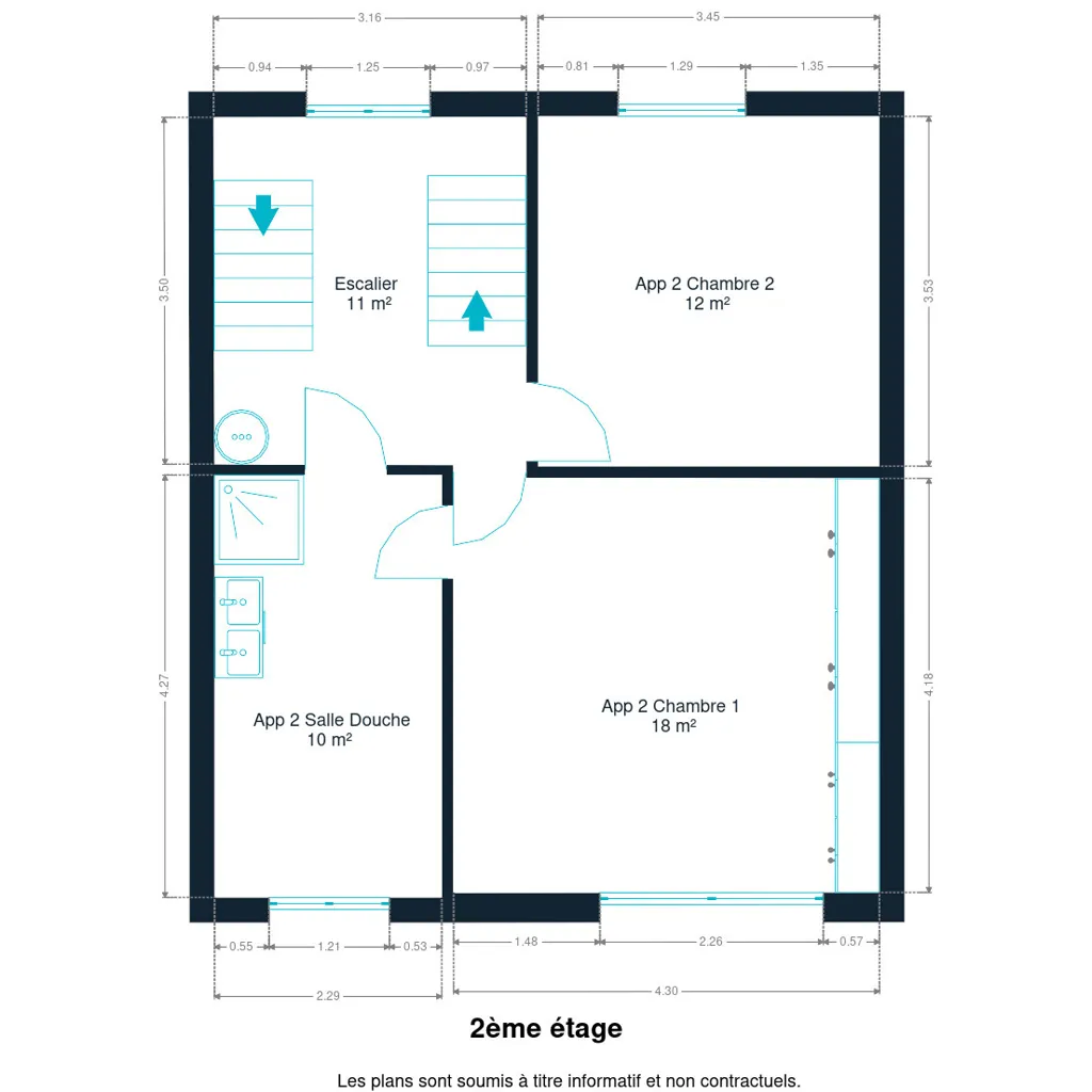 Floor Plan - Divisible House with Terrace in Watermael