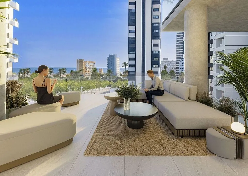 Terrasse - Apartment with Pool and Terrace in Calpe