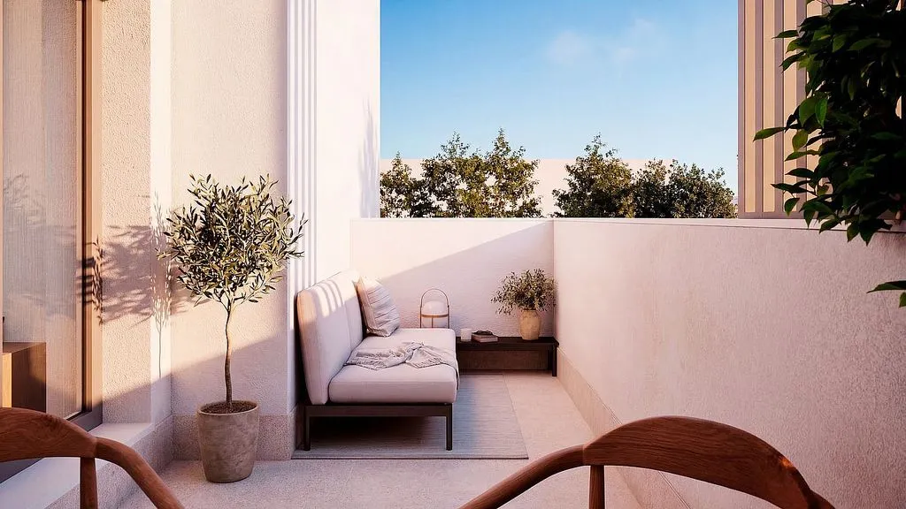Terrasse - New Flat with Pool in Los Berrocales, Madrid