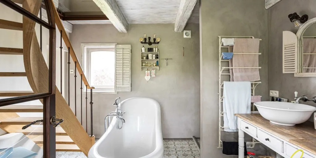 Salles de bain - Maison Charmante avec Vue sur la Nature à Michelbeke