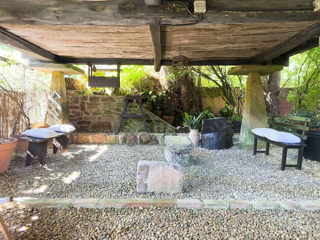Terrasse - Rural House with Garden in Lugás
