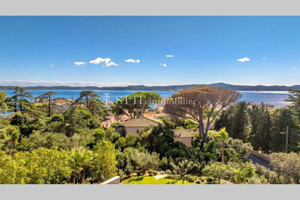 Vue aérienne - Villa Neuve avec Vue Mer à Sainte-Maxime