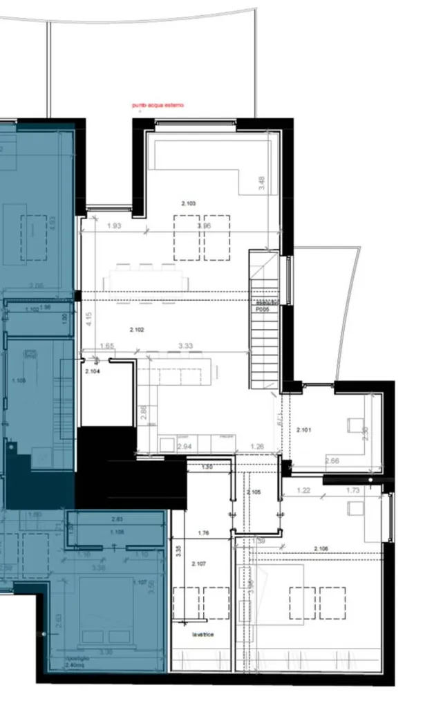 Plan - Penthouse with Panoramic View in Trieste
