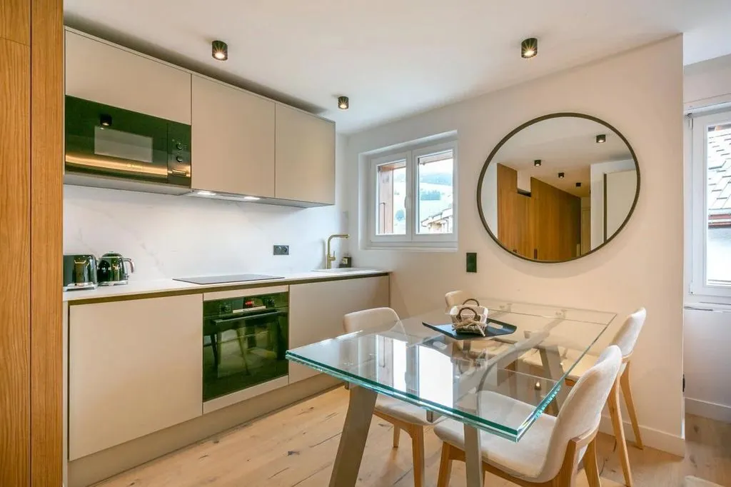 Köök - Luxury Apartment with Loft in Megève