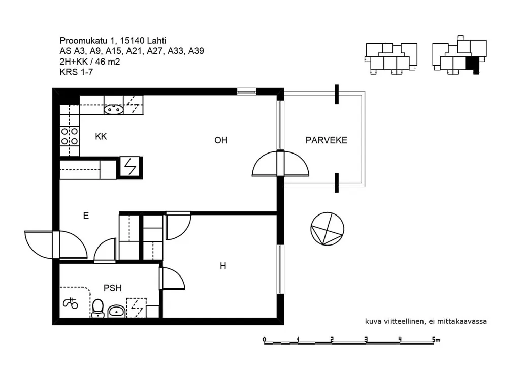 Plan - Senior Housing with Balcony in Lahti