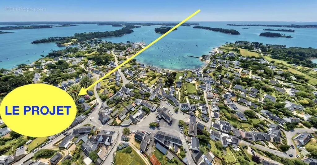 Aerial - New Build House with Seafront Proximity in Larmor-Baden