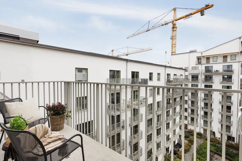 Balcon - Apartment with Balcony and Garden View in Malmö
