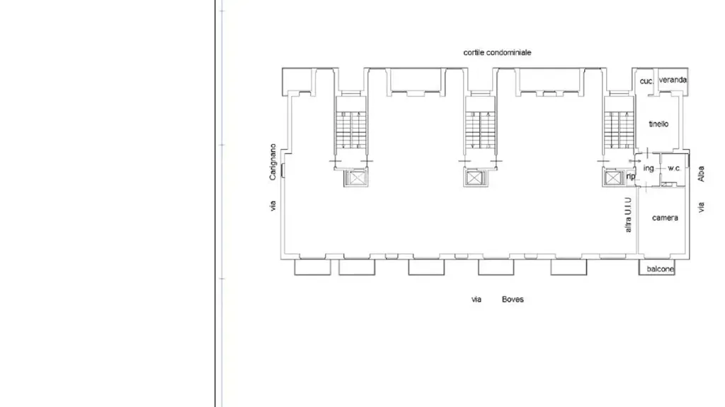 Plan - Panoramic 2-Bed Flat with Balcony in Rivalta Di Torino