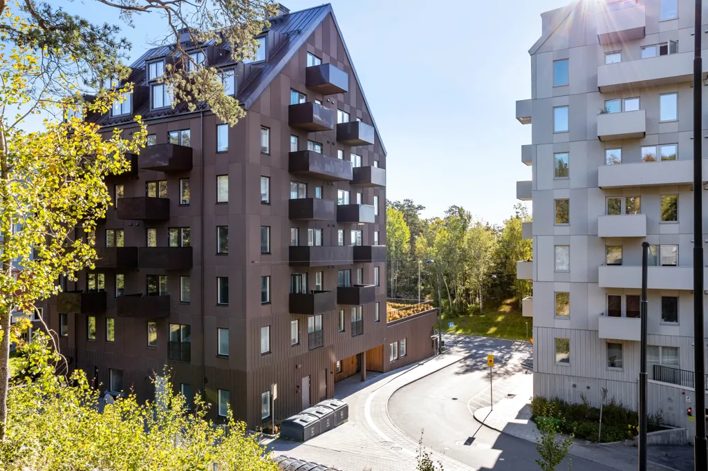 Aerial - Apartment with Balcony near Stockholm Centre